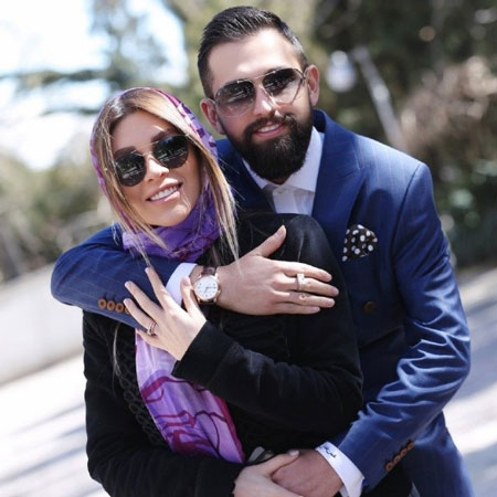 محسن افشانی و همسرش سویل تیانی خیابانی