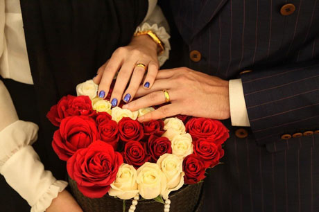 حلقه و مراسم ازدواج محسن افشانی و سویل تیانی خیابانی