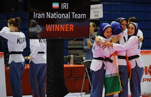 پخش سرود شاهنشاهی ایران بجای سرود ملی در جام جهانی تکواندو + فیلم