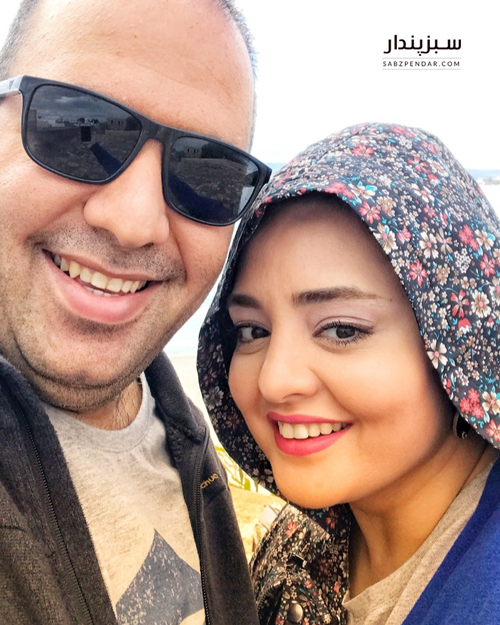 نرگس محمدی و همسرش در آنتالیا