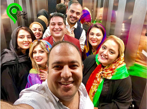 نرگس محمدی ، علی اوجی و جمعی از بازیگران و همسرانشان