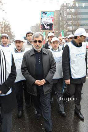 محمودرضا خاوری در راهپیمایی روز قدس