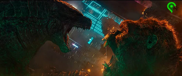 سکانسی از فیلم کونگ در برابر گوزیلا Godzilla vs. Kong‎ 2021
